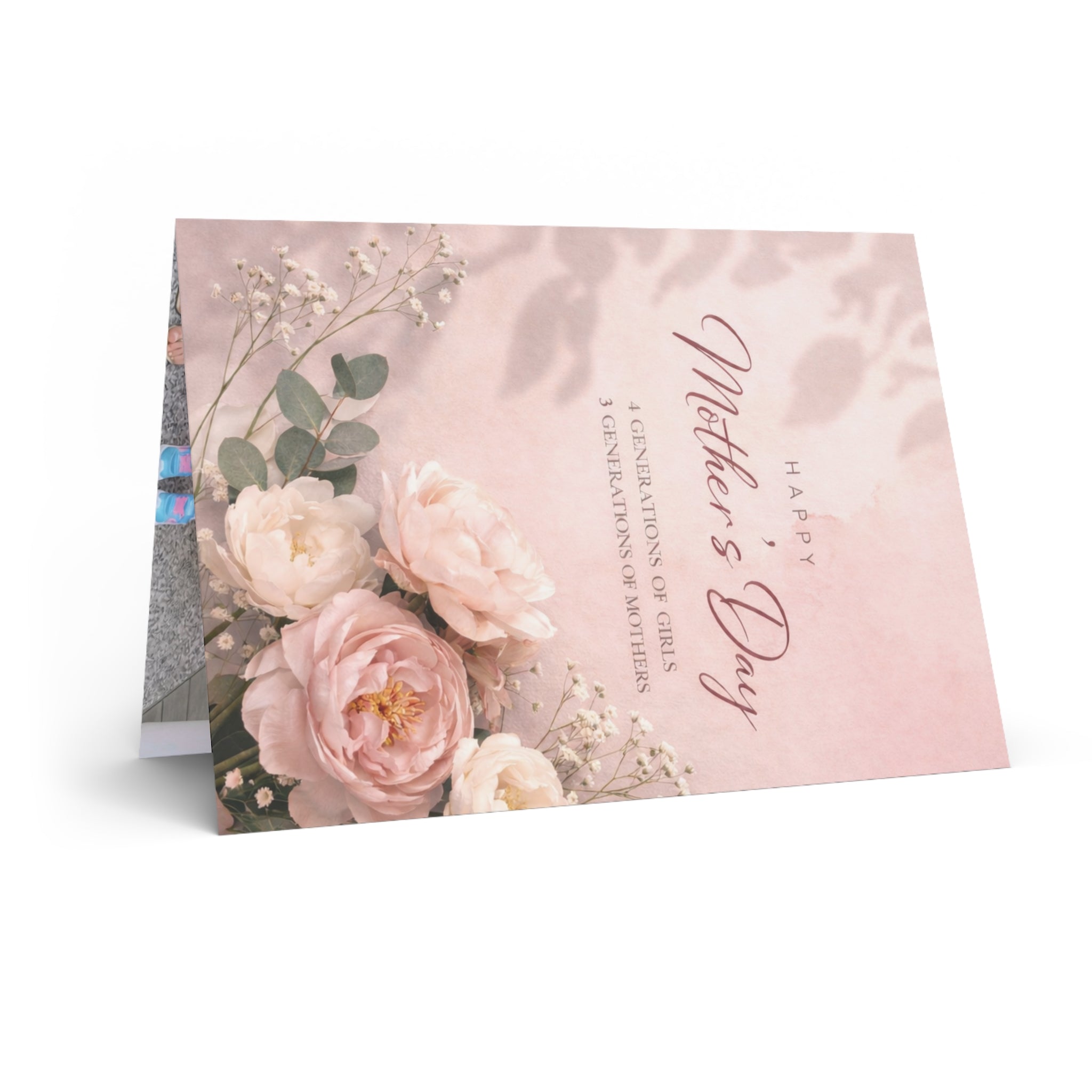Copy of Copy of Mother's Day Greeting Card — Floral Pastel "Happy Mother's Day" Card