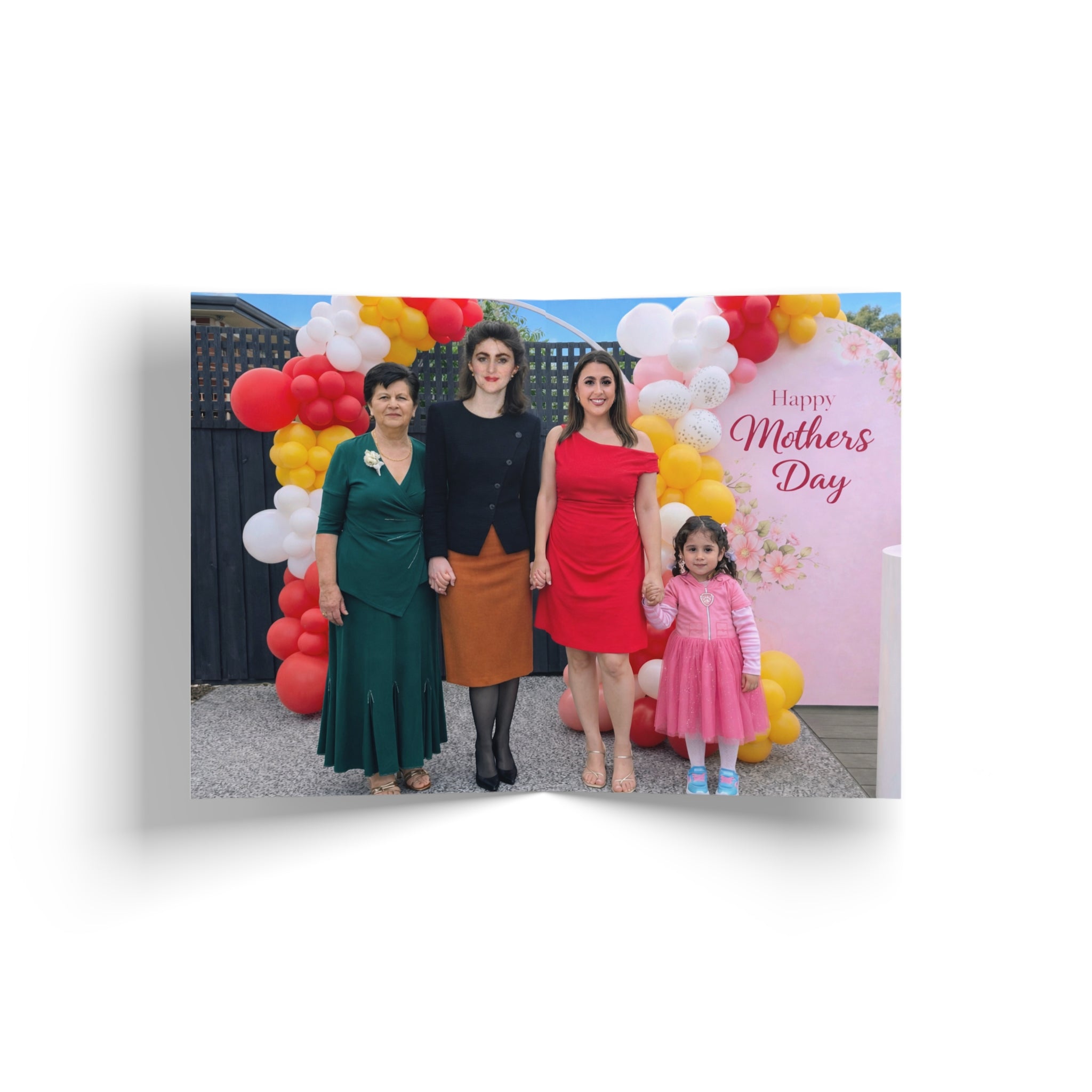 Copy of Copy of Mother's Day Greeting Card — Floral Pastel "Happy Mother's Day" Card
